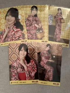 乃木坂46 賀喜遥香 生写真 浴衣 2026 座りヨリ レアポ コンプ - メルカリ