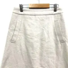 【SONNYLABEL】起毛 セミタイトロングスカート アイボリー フリーサイズ