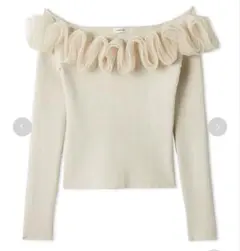 ピナコ様専用　FRAY I.D フリルコンビオフショルダーリブニット