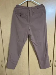 GU イージーアンクルパンツ ブラウン テーパード スラックス メンズ