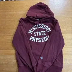 Champion バーガンディ フード付きパーカー