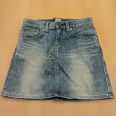 ライトブルーデニムミニスカートのサムネイル