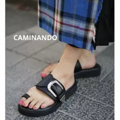 CAMINANDO サンダル　ブラック　サイズ25cmのサムネイル
