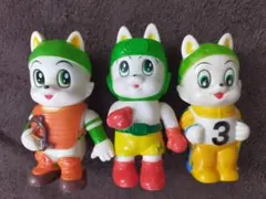 三和銀行 ワンサくん ソフビ貯金箱 3体セット