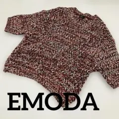【EMODA】　レディース　半袖ニット　アクリル　F＃2548