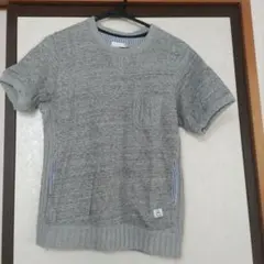 Mitsumine グレー 半袖シャツ