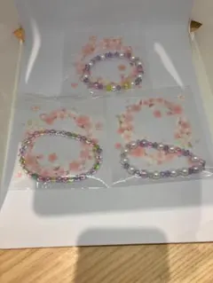 ハンドメイド　入園用　大人用　ブレスレット　イベント