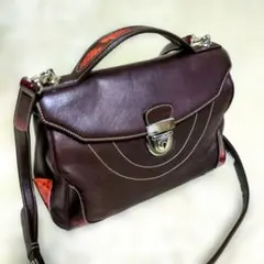 日本の匠✨️京都枡儀 COTO ダイヤモンドパイソン本革 ハンドバッグ 2way