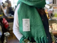 FOURSEASONS ORIGINAL STOLL 緑色マフラー