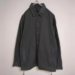 ユニクロ プ +J ジルサンダー 長袖シャツ ドローコード ダークグレー