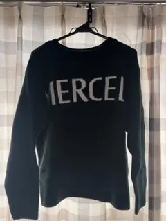 niko and... MERCEロゴ入りセーター Fサイズ ダークグリーン