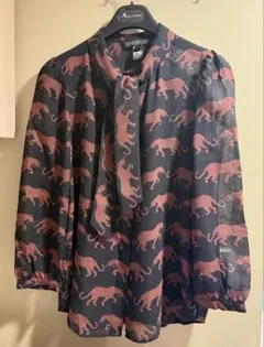 【MARC BY MARC JACOBS】タイガー柄 ボウタイ　ブラウス　レアのサムネイル