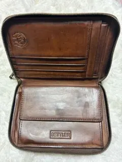 【生産終了貴重品】SETTLER ブラウン 二つ折り財布