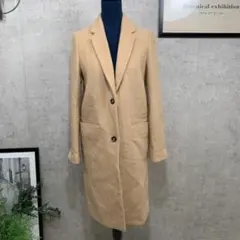 【美品】ロングコート M ベージュ ナノユニバース M相当 ベージュ ★のサムネイル