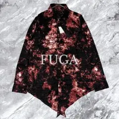 未使用タグ付き FUGA フーガ 長袖シャツ 千鳥柄 花柄 総柄 ワイヤー入りのサムネイル