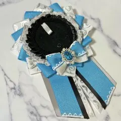 痛ロゼット/水色×モノトーン系