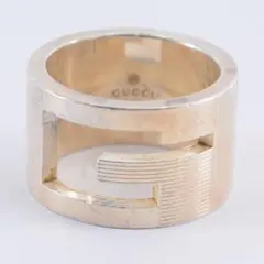 GUCCI グッチ カットアウト G ワイドリング SV925 ブランデッド