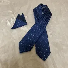 コムサイズム　アスコットタイ+ポケットチーフ　子供用　L