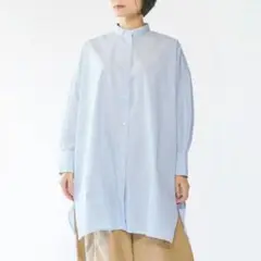日本製 SETTO MIDDLE SHIRT 七分袖ブラウス ホワイト ゆったり