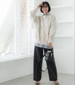 裏起毛　オーバーサイズ　ビッグサイズ　スウェット　トレーナー　ロゴ入り　coca