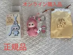 ラブブ　PIN FOR LOVE イニシャル♡ ハート　シークレット　ピンク