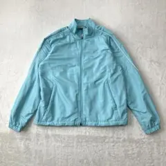 ナイキ ジャケット 水色 Ｍ ジップアップ ロゴ刺繍 スポーツウェア 裏メッシュのサムネイル