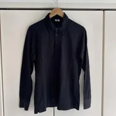 UNIQLO U ポロシャツ　ラガーシャツ　ブラック　Mサイズ