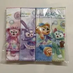 東京ディズニーシー ダッフィー&フレンズ　20周年　ミニタオル 4枚セット