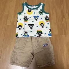 ミキハウス　ダブルビー　上下コーデ　セット　80