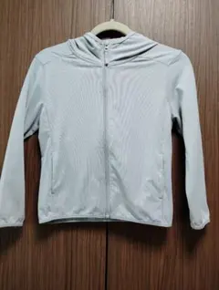 UNIQLO　110cm エアリズムパーカー　ライトグレー