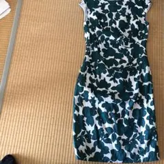 DOCLASSE花柄ノースリーブ膝丈ワンピース