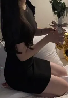 SHEIN ニットワンピース ブラック S