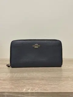 COACH 黒 レザー 長財布