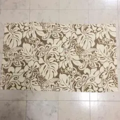 奉仕品☆ USA コットン　ハワイアン生地　ベージュ　はぎれ　綿　ハワイ