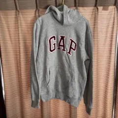 GAP ロゴ刺繍 プルオーバーパーカー グレー Sサイズのサムネイル