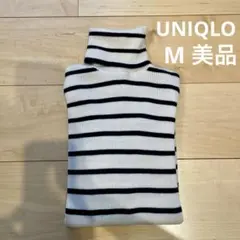 美品　ユニクロ　 M エクストラファインメリノ　リブタートルネック