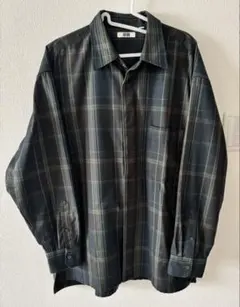 UNIQLO U フランネルオーバーサイズチェックシャツ