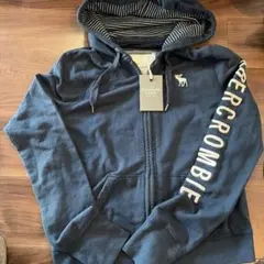新品タグ付アバクロンビー＆フィッチ ジップパーカー ネイビー レディース L