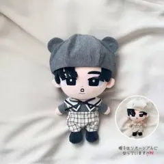 すのチル BIGぬいぐるみ 服 くまみみセーラーセット ブラック SnowMan