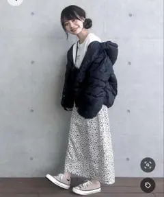 まるちゃん着用　ロングスカート　グローバルワーク