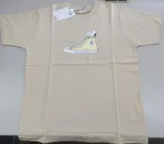 CONVERSE スヌーピー Tシャツ ベージュ Mサイズ　コンバースコラボのサムネイル
