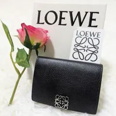 ⭐️未使用級⭐️　LOEWE　ロエベ　リピート　トライフォードウォレット　レザー 楽天市場】LOEWE ロエベ Logo Tri-Fold Zip Wallet トライフォールド