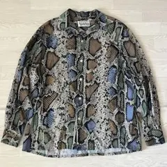 新品未使用 ワコマリア 長袖 オープンシャツ パイソン ハワイアン