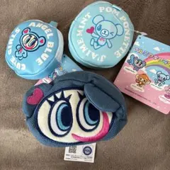 ナルミヤキャラクターズ　エンジェルブルー、ポンポネット　エコバッグ、ポーチ 3個