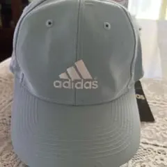 新品未使用タグ付きadidasキャップ　 水色　　ONE SIZE
