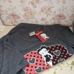 新品タグ付ベティちゃんBetty Boop ハートドットTシャツ