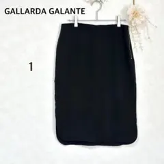 ガリャルダガランテ　タイトスカート 黒　ウエストゴム入り　金のファスナー