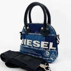 極美品！DIESEL ディーゼル 2wayショルダーバッグ デニムパッチワーク