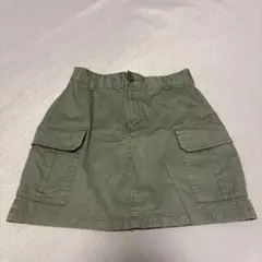 GU カーゴミニスカート カーキ M