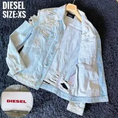 DIESEL ディーゼル ハードクラッシュ デニムジャケット XS